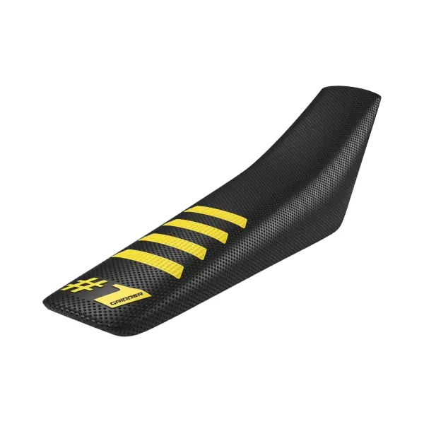 Onegripper Калъф за седалка универсален RIBBED черен жълт