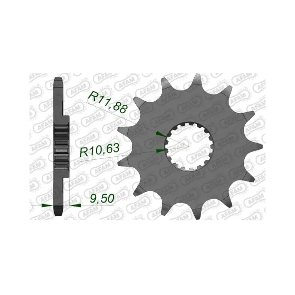 AFAM Преден зъбак 13 Зъба/ 520 Suzuki RM-X450Z 10-17, RM-Z450 05-14