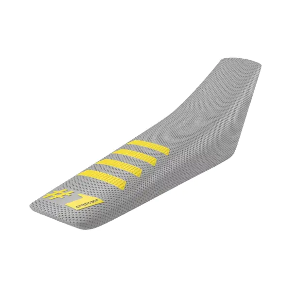 Onegripper Калъф за седалка универсален RIBBED сив жълт неон