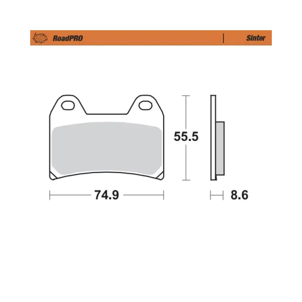 Moto-Master Накладки предни 404301 Aprilia, Benelli, BMW, CF Moto, KTM, Husqvarna, Yamaha