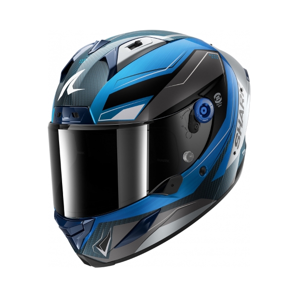 Shark Каска Aeron Mekarium Carbon Blue Silver