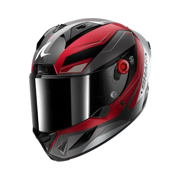 Shark Каска Aeron Mekarium Carbon Red Silver
