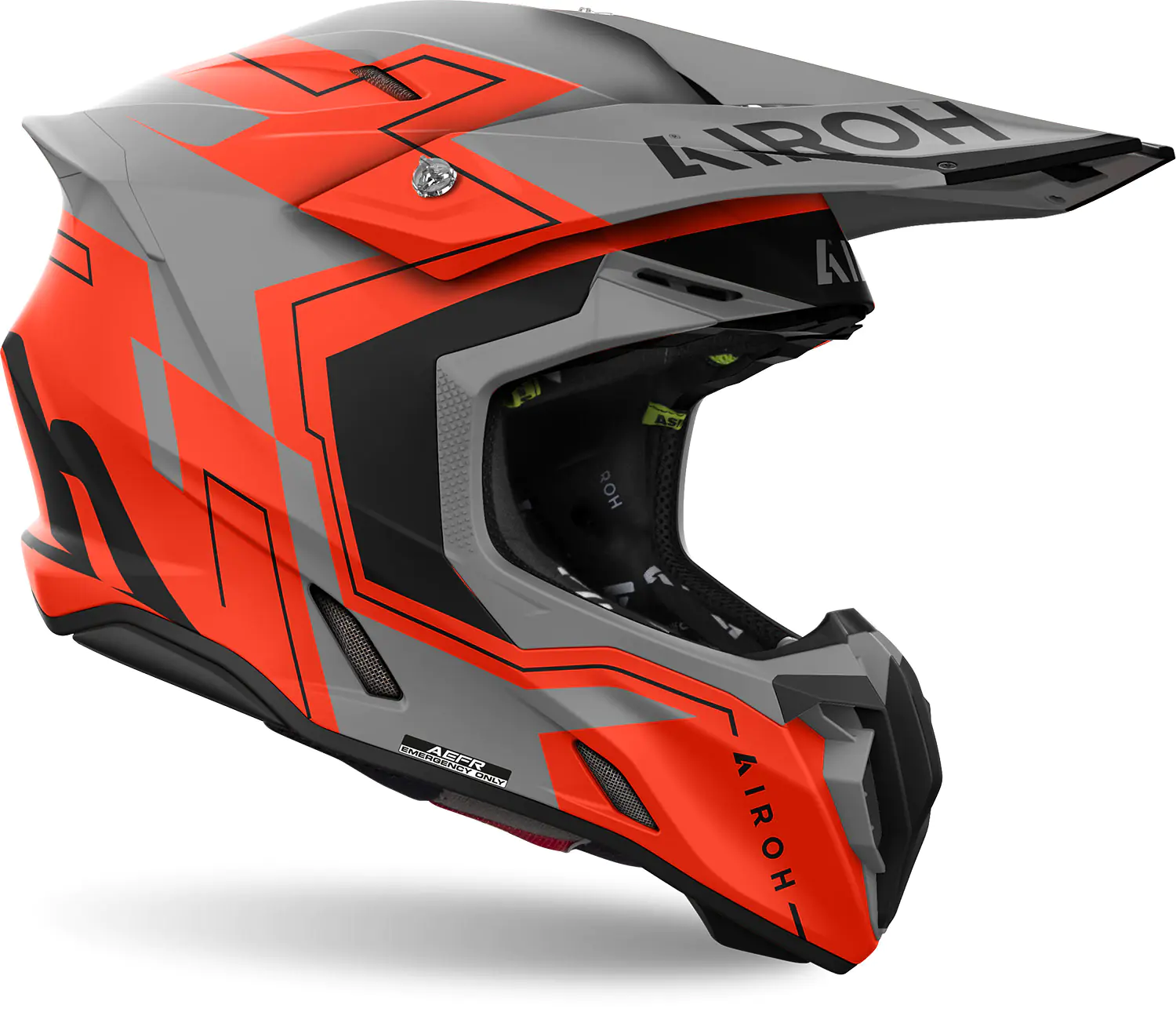 Airoh Twist2ビットヘルメットオレンジマット | MotoStorm [jp]