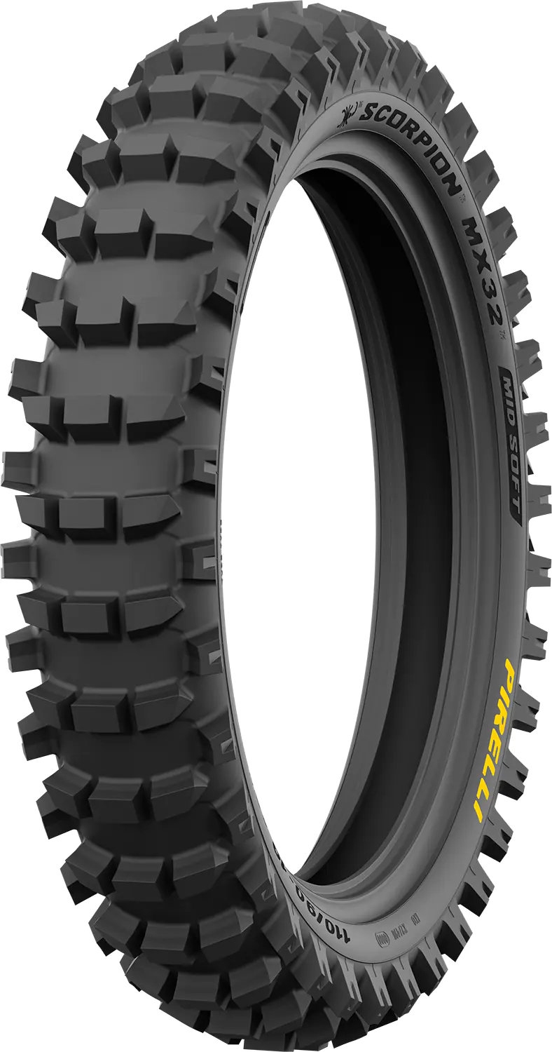 Задна гума Scorpion MX32 Mid Soft 110/90-19 NHS 62M R - Pirelli